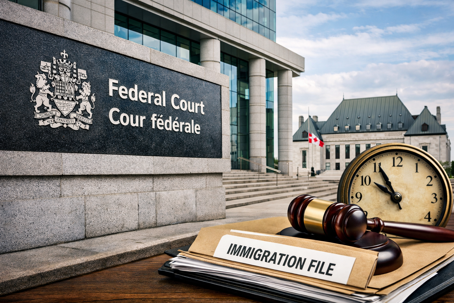 Federal Court of Canada building representing mandamus litigation in immigration delay cases